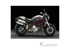Autocollants pour Ducati MONSTER S4R 2007 - Argent • Ducati Autocollants OEM