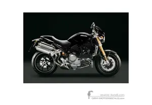 Autocollants pour Ducati MONSTER S4RS 2007 - Noir • Ducati Autocollants OEM