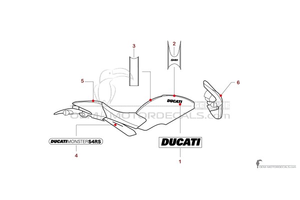 Ducati MONSTER S4RS 2007 - Czerwony