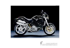 Pegatinas para Ducati MONSTER S4R 2005 - Black • Ducati Pegatinas OEM