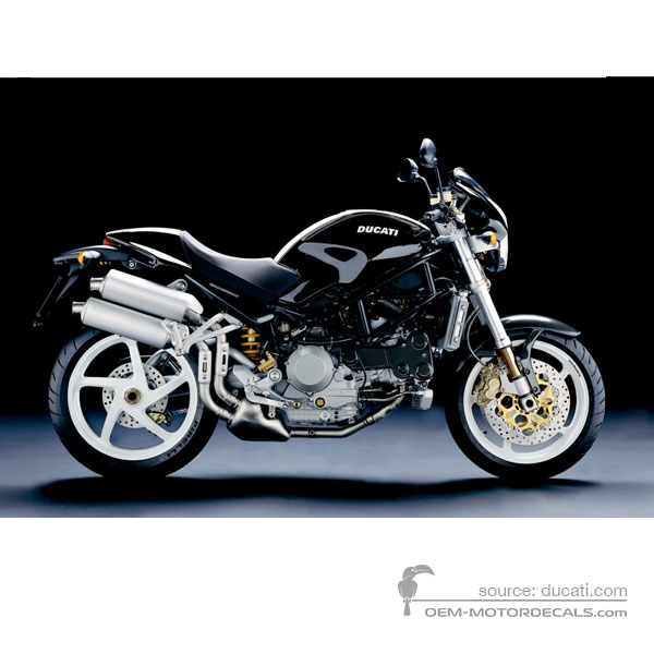 Decals for Ducati MONSTER S4R 2005 - Black • Ducati OEM Decals