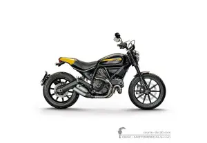 Stickers voor Ducati SCRAMBLER Full Throttle 2016 • Ducati OEM Stickers