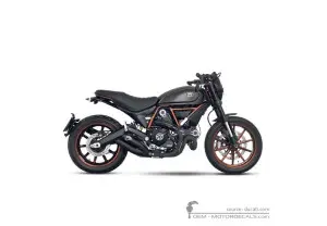Stickers voor Ducati SCRAMBLER Italia Independent 2016 • Ducati OEM Stickers