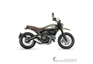 Stickers voor Ducati SCRAMBLER Urban Enduro 2016 • Ducati OEM Stickers