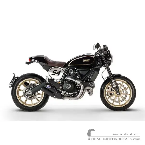 Ducati SCRAMBLER Cafe Racer 2017 - Black Coffee