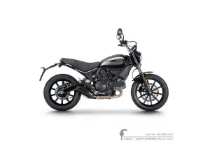 Stickers voor Ducati SCRAMBLER Sixty2 2017 • Ducati OEM Stickers