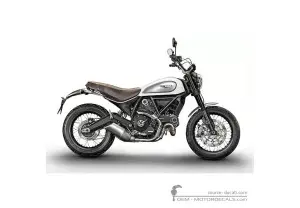 Stickers voor Ducati SCRAMBLER Classic 2017 • Ducati OEM Stickers