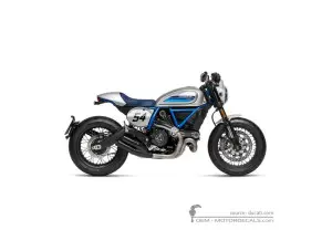 Stickers voor Ducati SCRAMBLER Cafe Racer 2019 • Ducati OEM Stickers