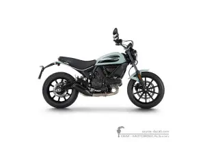Stickers voor Ducati SCRAMBLER Sixty2 2020 • Ducati OEM Stickers