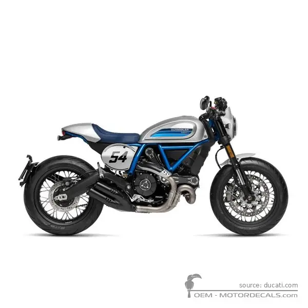 Ducati SCRAMBLER Cafe Racer 2020 - Silver Ice Matt