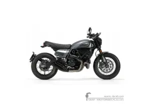 Stickers voor Ducati SCRAMBLER Nightshift 2022 • Ducati OEM Stickers