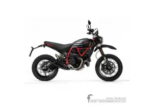 Stickers voor Ducati SCRAMBLER Desert Sled Fasthouse 2022 • Ducati OEM Stickers