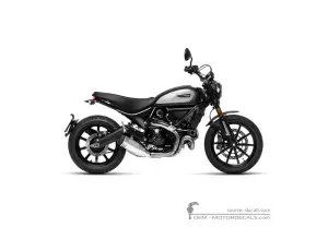 Stickers voor Ducati SCRAMBLER Icon Dark 2022 • Ducati OEM Stickers