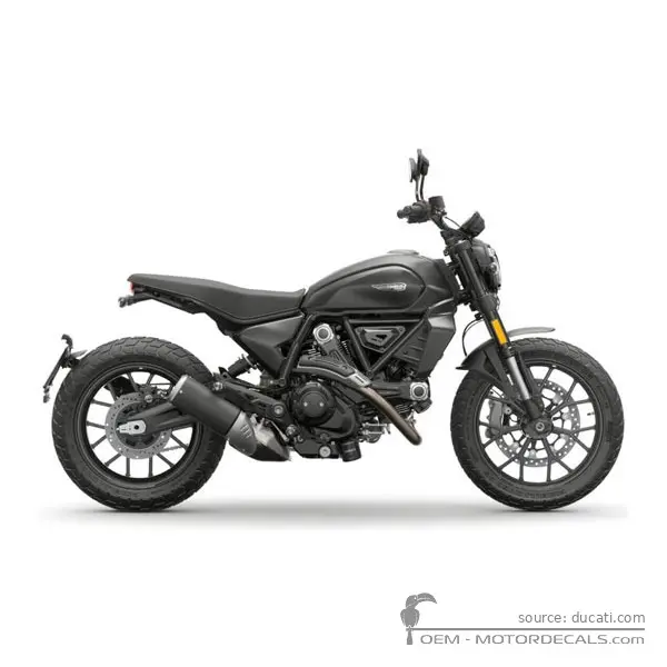 Ducati SCRAMBLER Icon Dark 2025 - Dark Stealth Gray