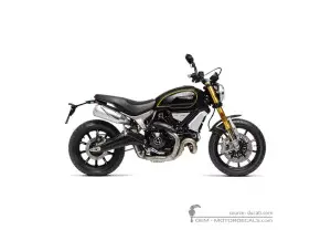 Adesivi per Ducati SCRAMBLER 1100 Sport 2018 • Ducati Adesivi OEM