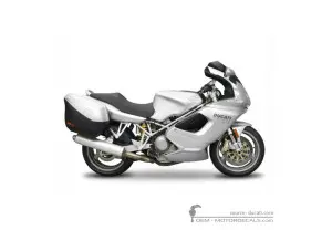 Aufkleber für Ducati ST3 992 Sport Touring 2004 • Ducati OEM-Aufkleber