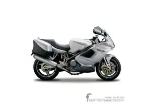 Aufkleber für Ducati ST3 992 Sport Touring 2005 • Ducati OEM-Aufkleber