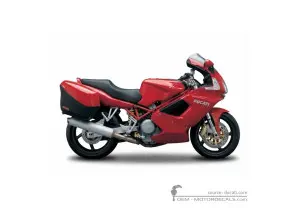 Aufkleber für Ducati ST3 992 Sport Touring 2006 • Ducati OEM-Aufkleber