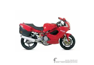 Aufkleber für Ducati ST3 992 Sport Touring S 2007 • Ducati OEM-Aufkleber