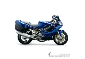 Aufkleber für Ducati ST4 916 Sport Touring 2002 • Ducati OEM-Aufkleber