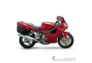 Aufkleber für Ducati ST4 916 Sport Touring 2003 • Ducati OEM-Aufkleber