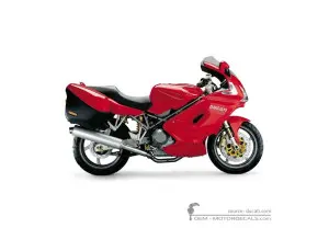 Adesivi per Ducati ST4S 996 Sport Touring ABS 2004 • Ducati Adesivi OEM