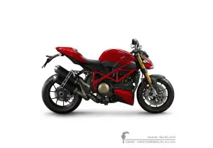 Aufkleber für Ducati STREETFIGHTER 1098 S 2011 • Ducati OEM-Aufkleber