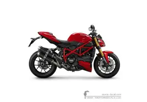 Aufkleber für Ducati STREETFIGHTER 1098 S 2012 • Ducati OEM-Aufkleber