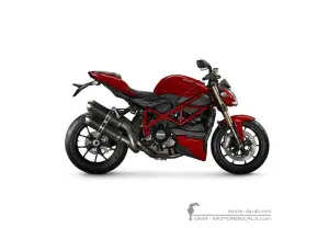 Aufkleber für Ducati STREETFIGHTER 848 2013 • Ducati OEM-Aufkleber