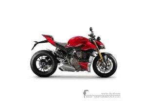 Aufkleber für Ducati STREETFIGHTER V4 S 2021 • Ducati OEM-Aufkleber