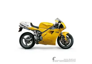 Autocollants pour Ducati SUPERBIKE 748 S 2000 • Ducati Autocollants OEM