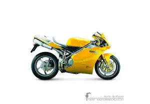 Autocollants pour Ducati SUPERBIKE 748 R 2002 • Ducati Autocollants OEM