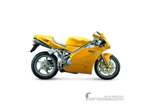 Autocollants pour Ducati SUPERBIKE 748 S 2002 • Ducati Autocollants OEM