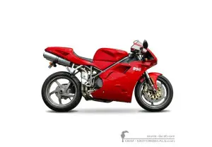 Aufkleber für Ducati SUPERBIKE 996 2000 • Ducati OEM-Aufkleber