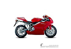 Adesivi per Ducati SUPERBIKE 999 2004 • Ducati Adesivi OEM