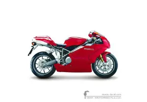 Adesivi per Ducati SUPERBIKE 999 S 2004 • Ducati Adesivi OEM