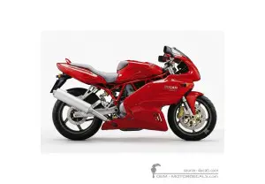 Adesivi per Ducati SUPERSPORT 1000 SS 2003 • Ducati Adesivi OEM
