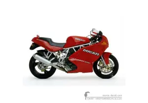 Aufkleber für Ducati SUPERSPORT 750 SS 1991 • Ducati OEM-Aufkleber