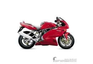 Aufkleber für Ducati SUPERSPORT 750 SS i.e. 2000 • Ducati OEM-Aufkleber