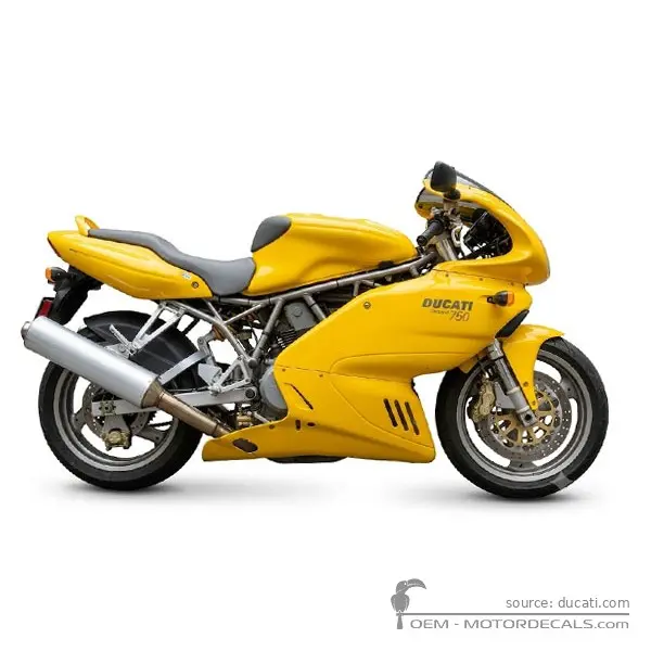 Ducati SUPERSPORT 750 SS i.e. 2001 - Yellow