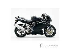 Aufkleber für Ducati SUPERSPORT 800 S 2003 • Ducati OEM-Aufkleber