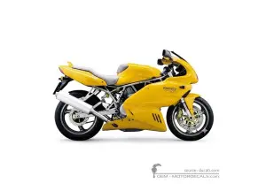Aufkleber für Ducati SUPERSPORT 800 SS 2005 • Ducati OEM-Aufkleber