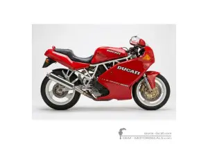 Adesivi per Ducati SUPERSPORT 900 SS 1991 • Ducati Adesivi OEM