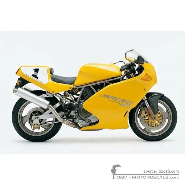 Ducati SUPERSPORT 900 SS Super Light 1991 - Yellow
