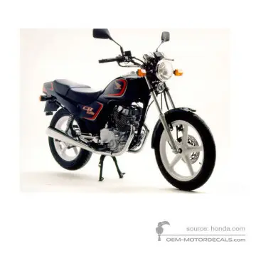 Honda CB250 TWO FIFTY 1992 - Azul - Fathom Blue Gray