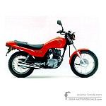Honda CB250 TWO FIFTY 1994 - Rosso