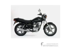 Pegatinas para Honda CB250 1998 - Negro • Honda Pegatinas OEM