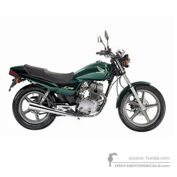 Honda CB250 2000 - Verde - Tasmania Green Metallic