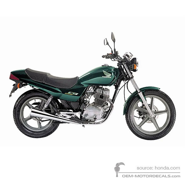 Stickers voor Honda CB250 2000 - Groen • Honda OEM Stickers