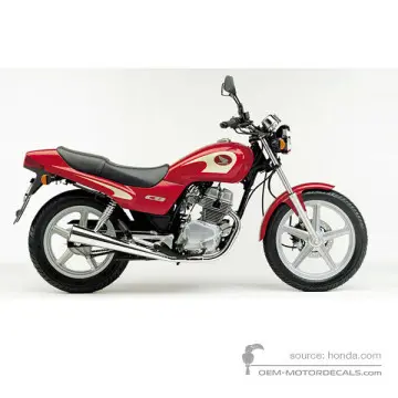 Honda CB250 2000 - Rojo - Pennant Red Metallic